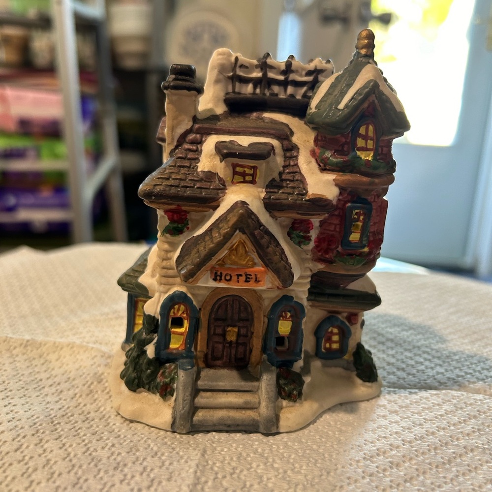 Christmas Village Victorian Hotel part of the Christmas village collection